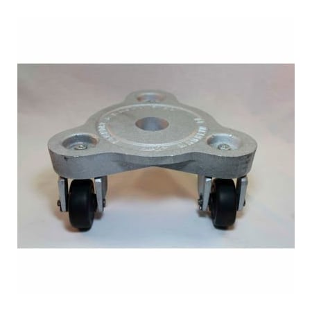 Bond Casters & Wheels Bond Cast Iron Triangular Dolly 2076 - Hard Tread Rubber Wheels - 525 Lb. Capacity 2076 DOLLY W/HT